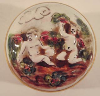 Newly listed R. Capodimonte Porcelain Box and Cover w/ Cherubs Italy