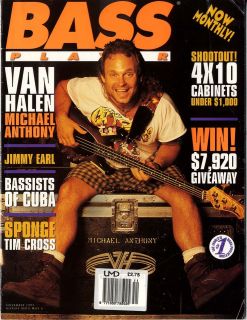 BASS PLAYER Guitar Magazine 11/1995 Van Halens Michael Anthony Tim 