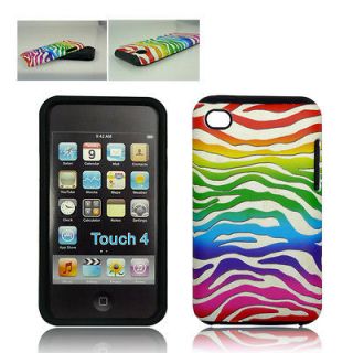   WHITE HEAVY DUTY SILICON PLASTIC COVER CASE FOR APPLE IPOD TOUCH 4 4TH