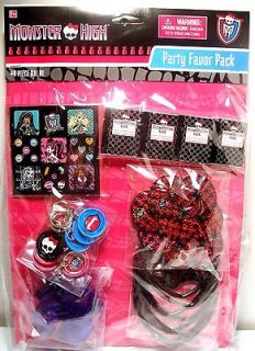 Monster Birthday Party Ideas on Monster High Party Supplies Birthday Party Favor Pack 48 Pieces New