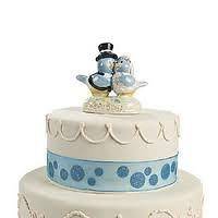 LOVE BIRDS Ceramic Cake Topper Wedding Decoration Centerpiece 