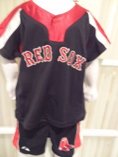   Boston Red Sox Appliqued Jersey & Shorts Set Toddler Sizes 2T 4T