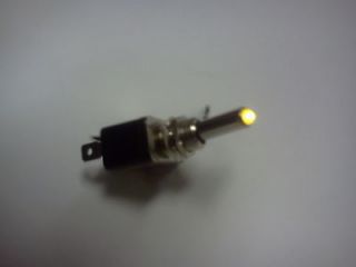 YELLOW LED LIT TOGGLE SWITCH AUTO CAR TRUCK (Fits: Opel GT)