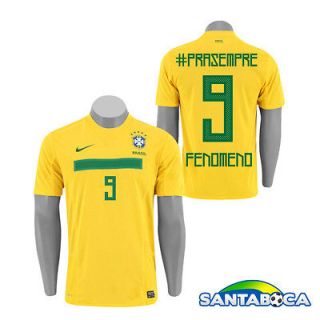 Ronaldo #9 Brasil Home Soccer Football Jersey Maglia L Limited Edition 