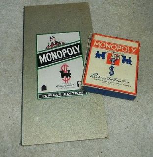 Vintage Rare Monopoly Board Game 1938 Game Parker Brothers older