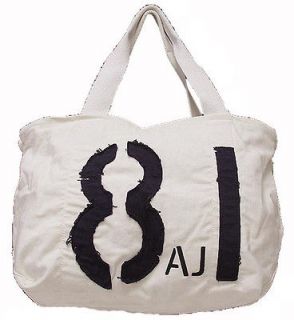 395 New Size ONE SIZE Armani Jeans Womens Handbag Purse Bag Natural 