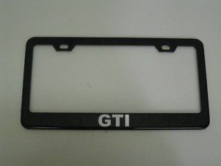 VW *GTI* Rabbit Golf BLACK Metal License Plate Frame (Fits Volkswagen 