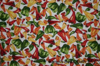 Red Green Hot Chili Peppers Kitchen Curtain Valance NEW