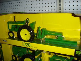 JOHN DEERE 1/16TH SCALE 720 TRACTOR WITH REAR BLADE NEW IN BOX