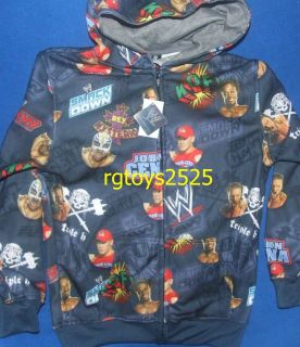 WWE John Cena HHH Kofi Kingston Size 8 M Sweatshirt Jacket Hoodie New 