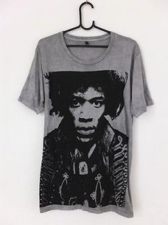 Jimi Hendrix Retro Classic Rock Guitar T Shirt L