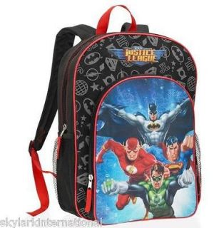 B66 Justice League Batman Backpack School Book Bag 16 Kids