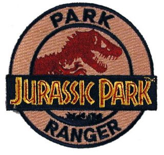 Jurassic Park Movie Logo Park Ranger Embroidered 3 Patch (JPPA 173)