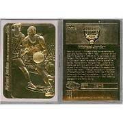 1986 MICHAEL JORDAN FLEER STICKER ROOKIE 23K GOLD CARD LIMITED EDITION 