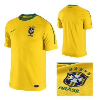 Nike Official Brazil Home Football Shirt 2010/12 Soccer Team Top 