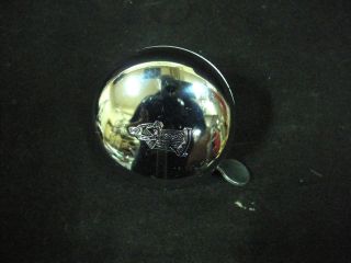 VINTAGE RALEIGH BICYCLE Bell CHROME 7.5cm with Ser RALEIGH Logo NOS 