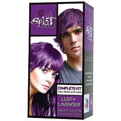 New Gothic Goth Punk SPLAT Rebellious Color Purple Semi Permanent HAIR 