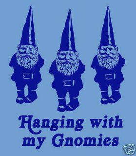 Hanging with my Gnomies Funny T shirt Emo Gnome Vintage