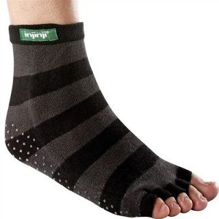 Injinji socks Original Weight Yoga Toe less mini crew black/grey 1pair