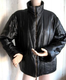 Fendi Shiny Black Silk Nylon Cushion Seamed Puffer Jacket 42