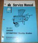 International Shredder Grinder Service Manual