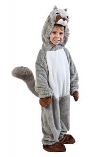 Kids Childs Squirrel Halloween Holiday Costume Party Small 4 6 Medium 