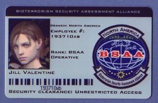BSAA Costume ID Card Resident Evil 5 Biohazard NA