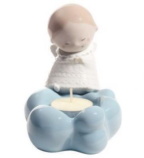   RETAILER Nao by Lladro Porcelain Figurine: LITTLE ANGEL candle holder