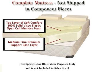 10 Split KING Memory Foam Mattress for Adjustable Bed