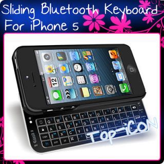    out Wireless Bluetooth Keypad Keyboard Back Cover Case for iPhone 5