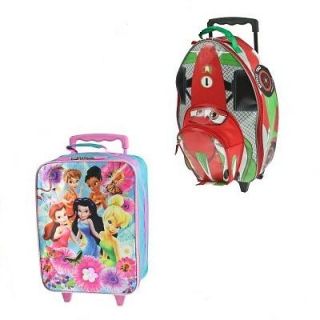 Disney 15” Rolling Suitcase Kids Carry On Luggage Wheels Pixar Cars 