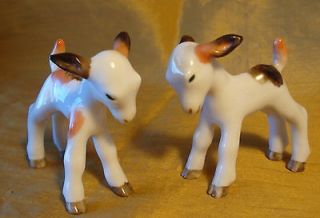   Rutherford Estate Pair 2 Rare METZLER & ORTLOFF Baby Goat Figurines