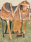 New 16 Western Hand Carved Reining Trail Horse Leather Saddle Tack w 