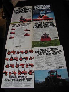 kubota print ad 1983 1985 great ads lot lawn mower tractor 