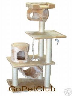 62 Cat Tree House Condo Scratcher Post Furniture F28