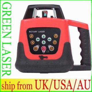 AUTOMATIC SELF LEVELING ROTARY LASER LEVEL 500M GREEN BEAM ELECTRONIC 