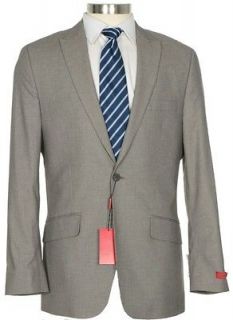 Alfani RED 40R 34x32 Mens Slim Fit One Button Gray Taupe Textured 