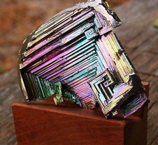   , Fractal Bismuth Metal Crystal Unique Art Sculpture Large Modern