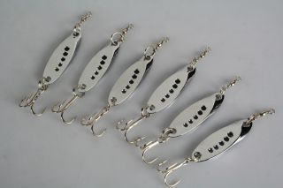 Lot 6 FISHING LURES SPOONS HOOKS BAITS 9.9g a