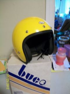 NOS New Vintage BUCO Yellow Motorcycle Helmet