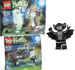 Lego Monster Fighters Polybag Ghost & Clock + Zombie Coffin Car 