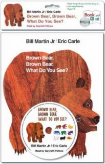   What do You See? kids book/audio CD learn to read along Eric Carle
