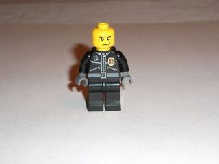 Lego Mini Figure World City Police Chief Cop Patrol Security Town 7237 