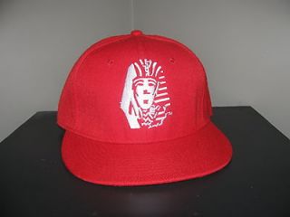 Last Kings Red SnapBack Hat with White Logo and Green Under Brim 