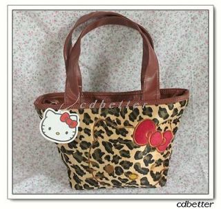   Leopard Print Style Women Girls Tote Lunch Picnic Small Bag Handbag