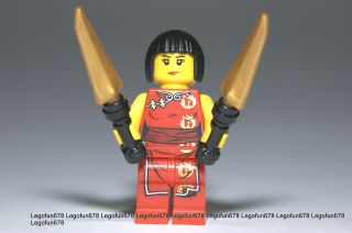 LEGO Ninjago New Nya Minifigure w/Gold Daggers 2507 2505