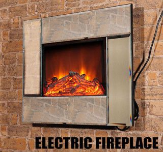 wall electric fireplace in Fireplaces