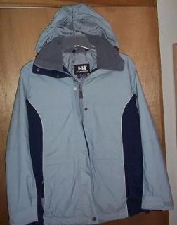 HELLY HANSEN Tech Womens Blue Hooded Insulated Winter Jacket   M