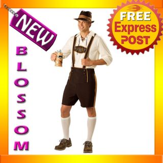   Bavarian Guy German Lederhosen Beer Oktoberfest Costume M LXL Plus