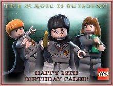 Harry Potter Lego #4 Edible CAKE Icing Image topper frosting birthday 